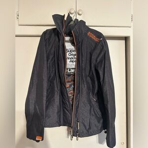 Superdry Original Windcheater Japan Large Jacket Orange Gray Camouflage Army